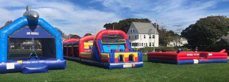 inflatable rentals at outside event