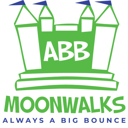 abb moonwalk rentals logo for bounce house rentals