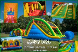 X-Treme Triple Obstacle Course - 72ft