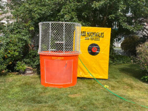 dunk tank rental in backyard in plymouth, ma